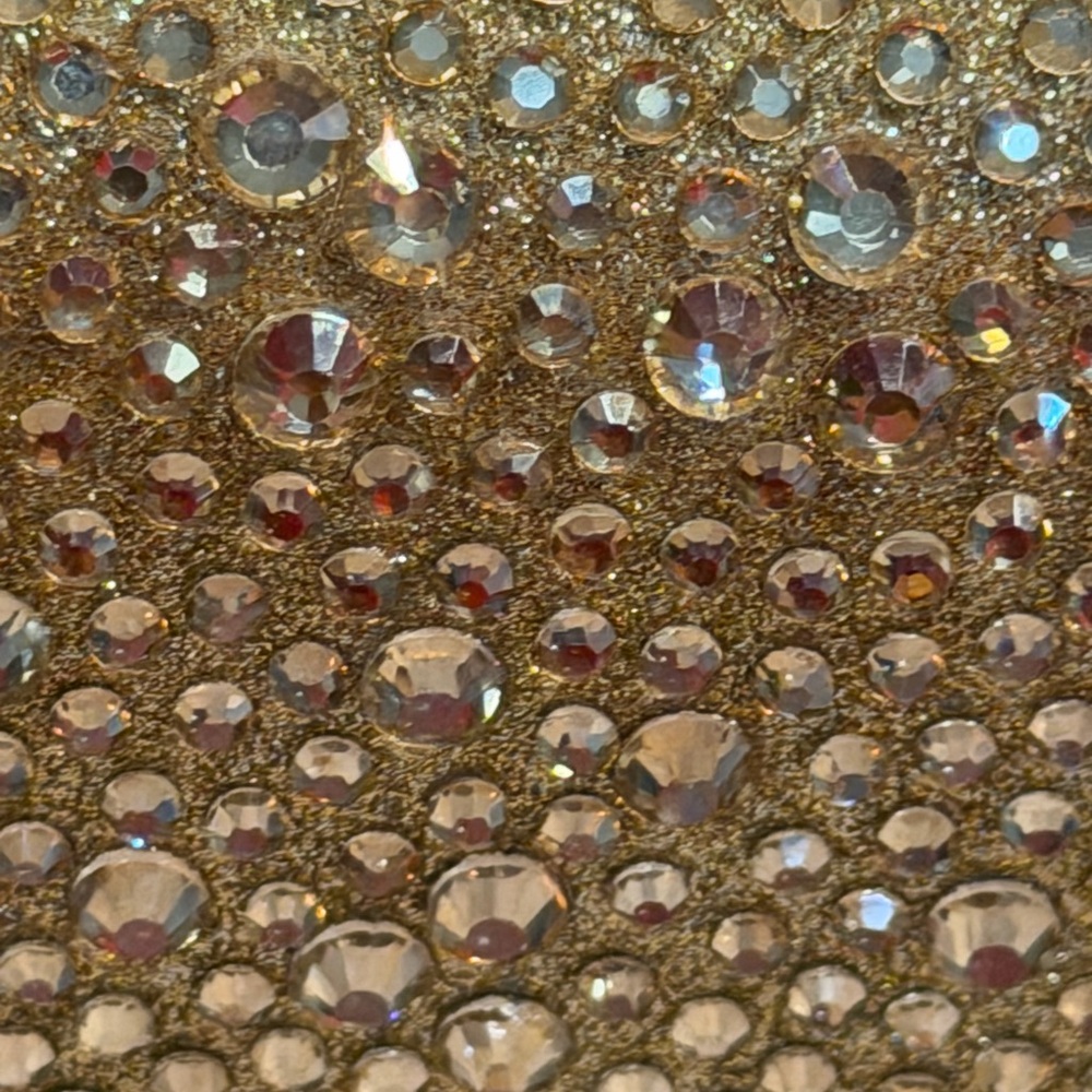Sparkling Gold Rhinestone Clutch - Picture 9 of 12